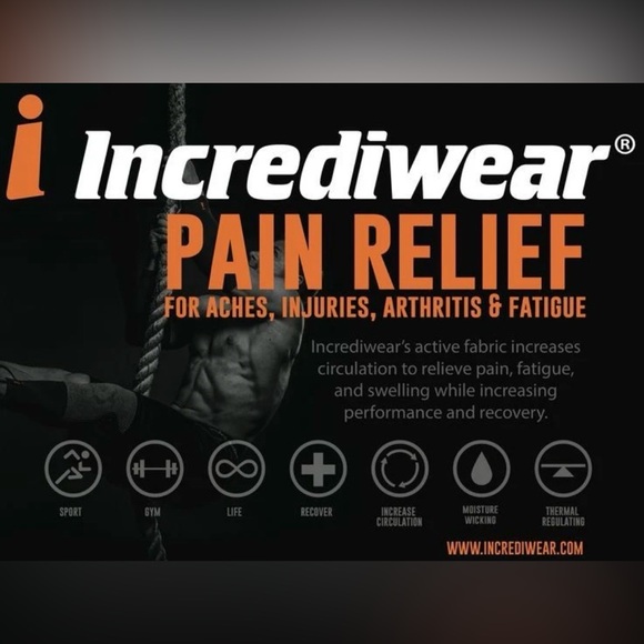 Men’s Incrediwear Black Circulation Shorts, XL - Picture 3 of 6